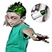 ZOMBIES AND ZEDS Green Hair Chalk For Boys and Girls Temporary Hair Dye Color Chalk, NO MESS, EASY TO WASH OUT, For Party, Halloween, or Play