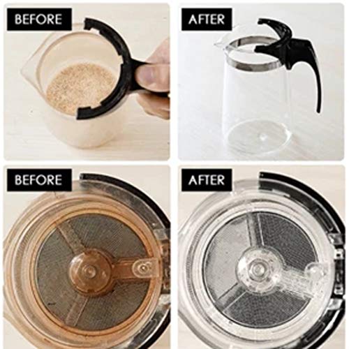 Coffee Maker Cleaner & Descaler Combo,Brewer Coffee Tea Cup Cleanse Kit,Eco-Friendly Activated Scale Remover&Water Softener Removes Mineral Deposits, Oily Residue, Tannins, Stains (2PC) - Thumbnail 3