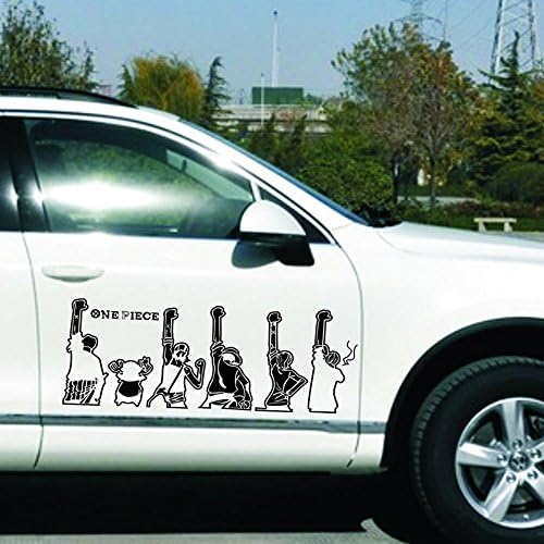 One Piece Pattern Decal Sticker for Car Motorcycle Window Wall Laptop (Black)