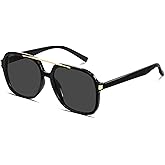 GUVIVI Retro Aviator Sunglasses for Women Men 2026 Square Top Bar Sun Glasses Sunnies 70s Lightweight Shades