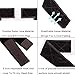 Flexible Lace Wig Grip Band Wig Elastic Bands Women Hair Scarf Velvet Comfort Head Band Adjustable Hook and Loop Fastener with 1 Wig Cap (Brown)