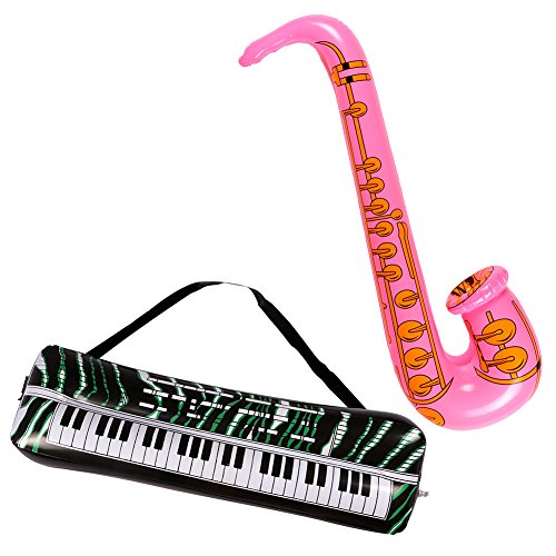 6 Inflatable+Instruments+Guitars+Microphones+Saxophone