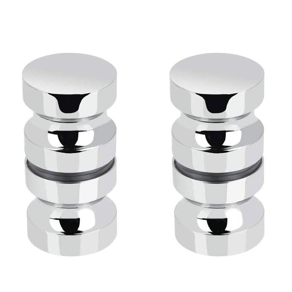 Mu Mianhua 2 Set Shower Door knob Stainless Steel Shower Door Handle Knob Bathroom Shower Door Knob Aluminium Handle