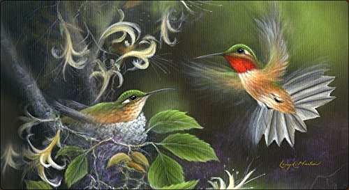 Toland-Home-Garden-810036-Rufous-Hummingbird-AntiFatigue-Comfort-Soft-Step-Designer-Mat-38-by-20Inch-Multicolo