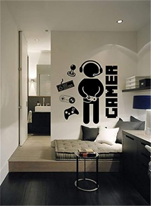 Wandaufkleber Schmetterlinge 3d Gamer Mit Controller Zitat Aufkleber Aufkleber Wand Vinyl Art Design Gamer Coole Lustige Spiel Zimmer Kinderzimmer Wandtattoo Fur Kind Amazon De Baumarkt