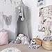 Bed Canopy, Dyna-Living Dome Tent Room Decorate W/Assembly Tools for Boys Girls Reading Playing Indoor Game House, Height-90 inch (Grey)