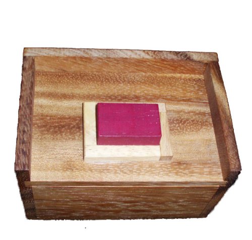 Creative Crafthouse Redstone Box (Hide the Red stone) wood puzzle and brain teaser