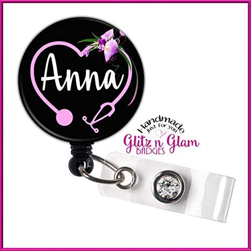 Retractable Badge Reel, Personalized Nurse Retractable