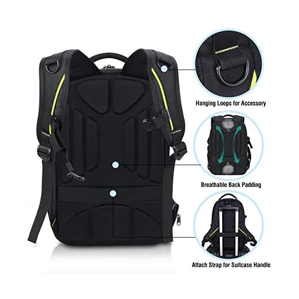 Endurax Kamerarucksack Wasserdicht für DSLR SLR Fotografen Kamera Tasche für spiegellose Kamera mit Hardshell-Schutz… – Bild 6