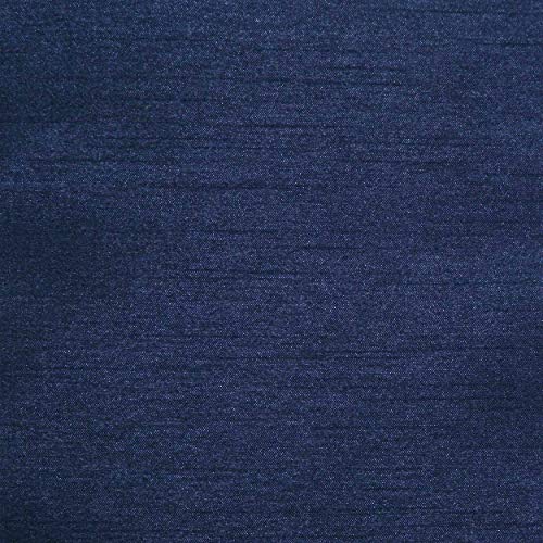 Stylemaster Tribeca Faux Silk Grommet Waterfall Valance with Beaded Trim, Cobalt, 36 by 37-Inch
