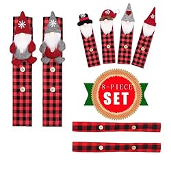 Christmas Refrigerator Handle Covers, 8 Sets of