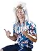 Spooktacular Adult Costume Hair Band Rockstar Mullet Wig, Blonde