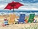 Dimensions Needlepoint Kit, Beach Chair Trio, 20'' x 16''