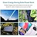 Solar Charger with Qi Wireless Charging, Fojojo 10000mAh Solar Phone Charger with 2.1A Input/Output, Waterproof Outdoor Portable Solar Power Bank with Strong Flashlight and Carabiner Compass