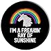 I'M A FREAKIN' RAY OF SUNSHINE Funny Rainbow Unicorn Quote PopSockets Adhesive PopGrip