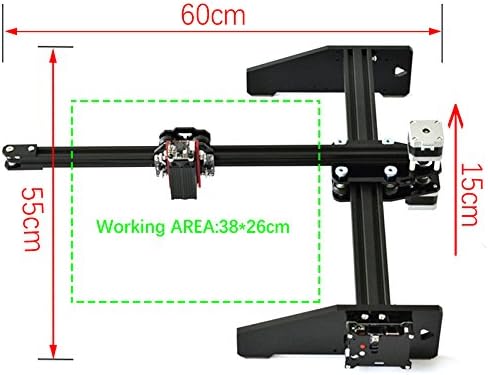DIY 3826 Laser Engraver Machine (Working Area 38x26cm)+2500mw Laser Milling Machine PCB PVC Wood Router