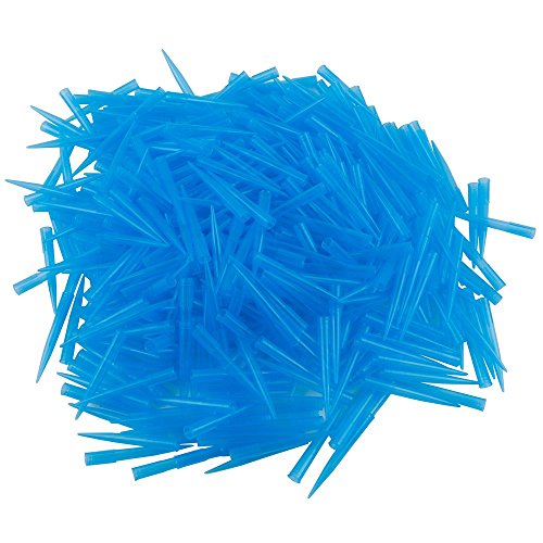 Eowpower 500 Pcs Clear Blue 1000UL 1ml Laboratory Lab Plastic Liquid Pipette Pipettor Tips - Thumbnail 4