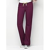 WonderWink Men's Petite Origins Papa Unisex Scrub Pant, Wine, Large