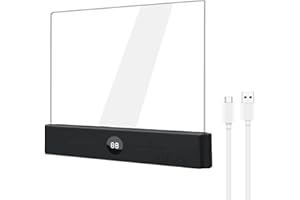 Book Light, Reading Lights for Books in Bed, Rechargeable LED Eye Protection Clear Full Page Light, Flat Book Night Light wit