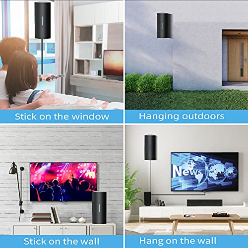 Portable Amplified Digital HDTV Antenna Support Smart TVs and All Older