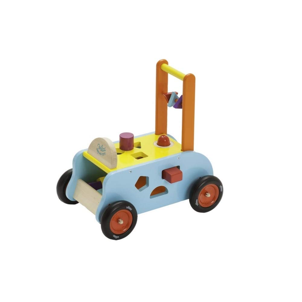 Vilac – 1006S – Chariot on Foot 3 in 1 – Chariot de Marche Wearing/Table Game Multi-activité