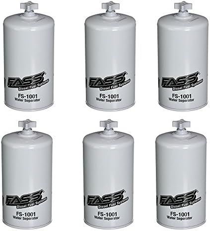 FASS FS-1001 (Lot of 6) Titanium Series Water Separator Fuel Pump HD Water Separator For FASS Fuel System