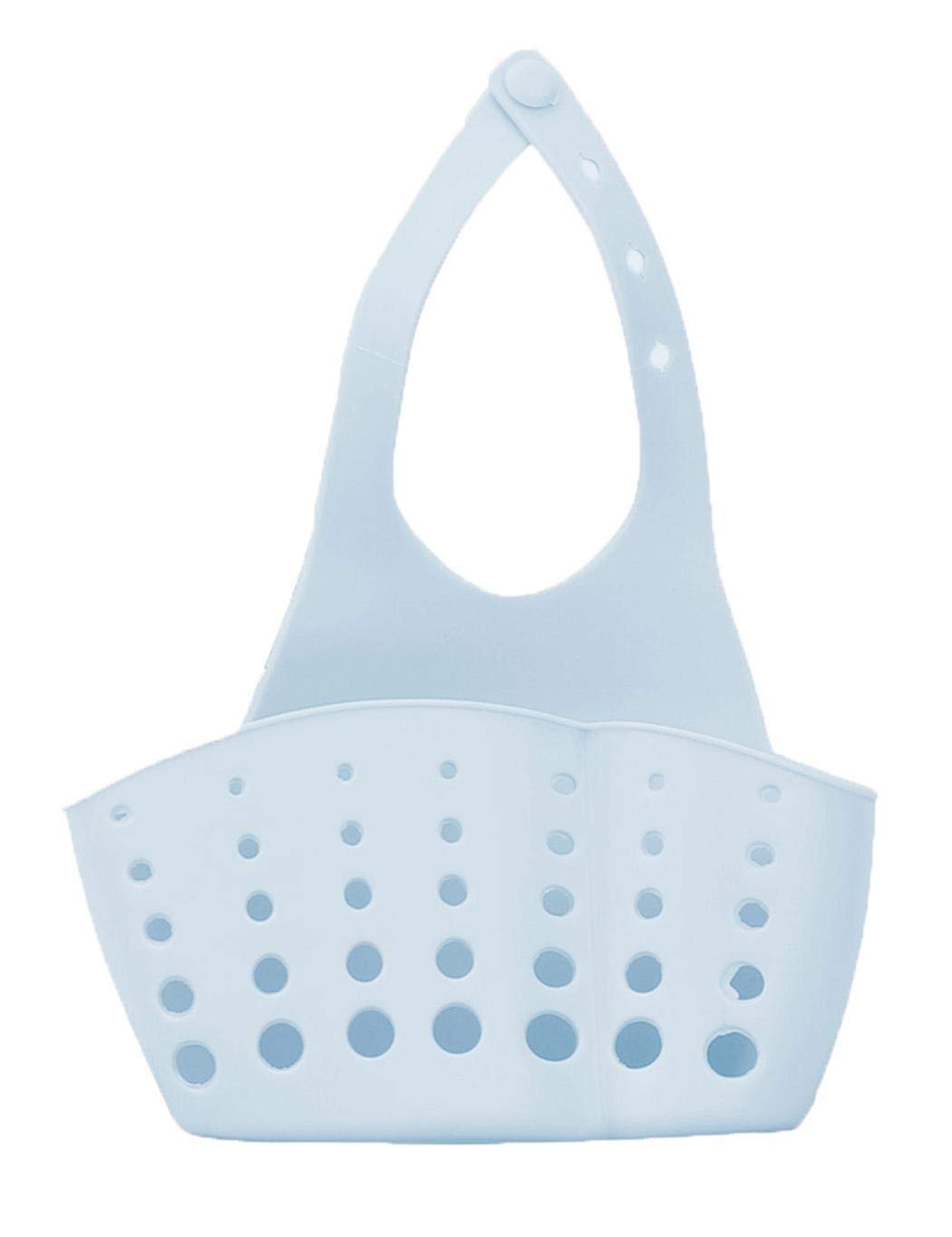 piokikio Kitchen Faucet Sink Hanging Sponge Bag Holder Drains Water Storage Baskets