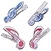 IronBuddy 10 Pack Music Note Clips Music Clips Page Holder Plastic Sheet Clips Book Clips Bookmarks Stationery Clips for Paper (Multicolor Transparent)