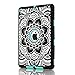 PIXIU iPad Air 2 Case, Heavy Duty Shockproof Protective case Without Screen Protector Rugged Three-Layer Defender Cover For iPad Air 2(A1566/A1567) 2014 Released Mandala Floral/Black