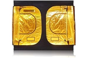 TopoGrow 96"x96"X78" Grow Tent High Reflective Mylar 8'X8' Gardening Growing Dark Tents Room, with Durable Frame and Removable Floor Tray for Indoor Plant Growing, Veg and Bloom