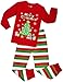 CoralBee Girls Christmas Pajamas Children PJs Gift Set Kids Cotton Sleepwear