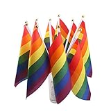 AerWo Rainbow - World Cup Outdoor Flag - 10pcs/Set Rainbow Flag 8