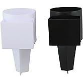 2-Pack Beach Drink and Phone Holder with Pocket – Sand Spike Cup Organizer for Sunglasses, Keys, and More – Ideal for Beach, Garden, and Outdoor Events