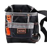 SUYIZN 8 Pockets Tools Belt, Electrician Tool Pouch with Adjustable Belt, Maintenance Tool Bag - A Good Helper for Organizing Tools