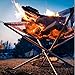 Rootless Large Portable Outdoor Fire Pit : Collapsing Steel Mesh Fireplace - Perfect for Camping, Backyard and Garden - Carrying Bag Included