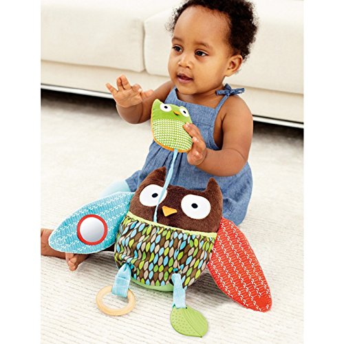 image for Skip Hop Baby Treetop Friends Hug-and-Hide Wise Owl Activity Toy, Mult