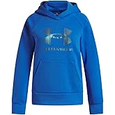 Under Armour girls Rival Fleece Shimmer Hoodie