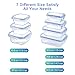 Zestkit Glass Food Storage Containers Set with Airtight Locking Lids, BPA Free Oven Freezer Dishwasher Microwave Safe (10 Pack)