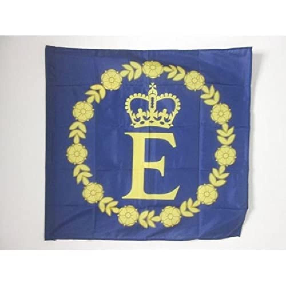 AZ FLAG - Personal Standard of Queen Elizabeth II Flag - 3x3 Ft - 100% Polyester United Kingdom queen Banner with Sleeve - Fade Resistant - Vivid Colors - 3' x 3' Feet - 90x90 Cm