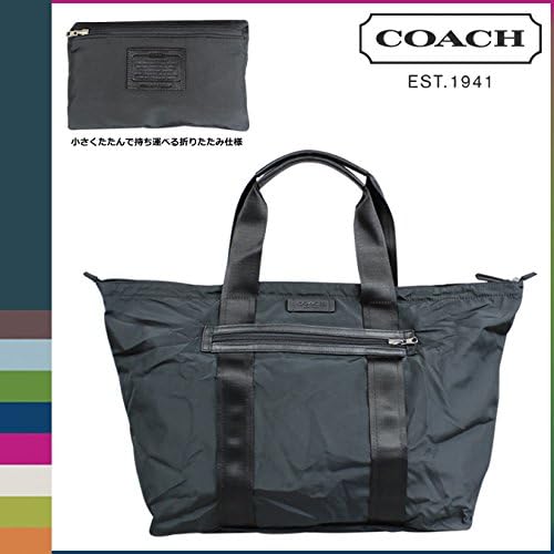 Amazon コーチ Coach メンズ トートバッグ F ブラック ブラック ヴァリック ナイロン パッカブル ウィークエンダー 並行輸入品 Coach コーチ トートバッグ