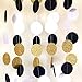 Graduation Party Decorations 2022 Black White Gold Paper Tassel Garland for Great Gatsby Decorations/ Birthday Decorations/2022 Graduation Party Supplies