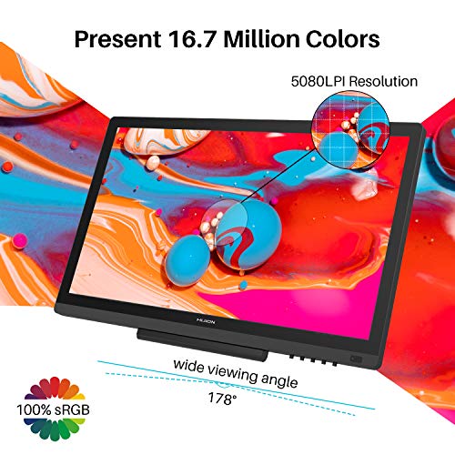 Huion KAMVAS GT191 V2 Drawing Tablet with Screen Graphic Drawing Monitor Pen Display Battery