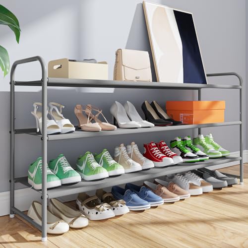 Kitsure Shoe Rack for Entryway Sturdy Durable Long Shoe