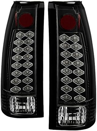 Amazon ユーロ Led スタイル テールライト シボレー C K 1500 2500 3500 98用 ブラック クリア ブレーキ テールランプ 車 バイク