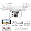 RC Drone,WiFi 4K HD Camera Live Video RC Quadcopter with Altitude Hold, Gravity Sensor Function, RTF and Easy to Fly for…