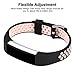 iGK Silicone Replacement Bands Compatible for Fitbit Alta and Fitbit Alta HR, Newest Adjustable Sport Strap Smartwatch Fitness Wristbands Silicone Pink