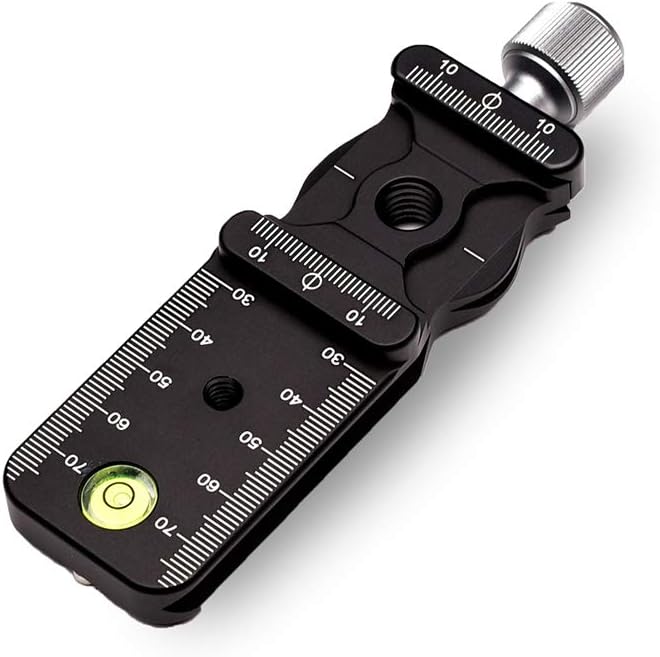 Aluminium 100mm Professional Rail Nodal Slide Metal Quick Release Clamp for Camera with Arca Swiss Compatible for Tripod Ballhead Quick Release