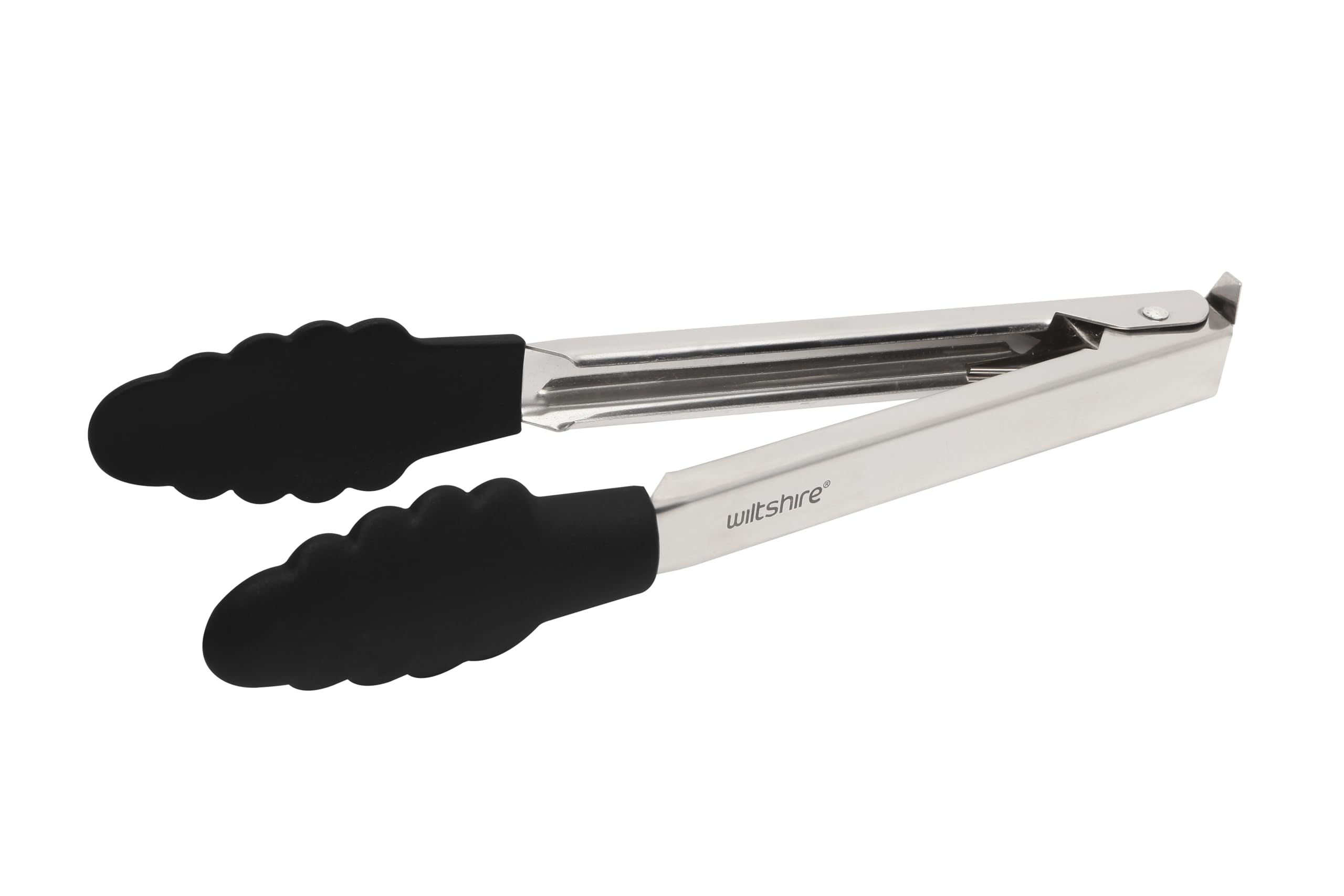 Wiltshire Classic Kitchen Tongs 26cm, Cooking & Serving Tongs, Salad & BBQ Tongs, Heat Resistant Utensil, Non-Stick, Non-Scratch PBT Head, Stainless Steel Handle, 26x4x4cm, Silver & Grey — image 1