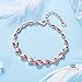CDE 18K Rose Gold Plated Women Bracelet Bangle Embellished with Crystals fromFlower Rose Jewelry,Ideal Gifts for Her (Rose Gold Bracelet)
