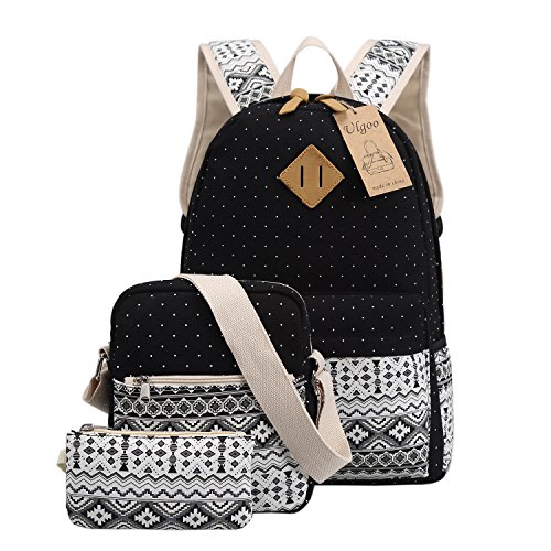 Ulgoo School Backpacks Canvas Teen Girls Backpacks Casual Shoulder bags